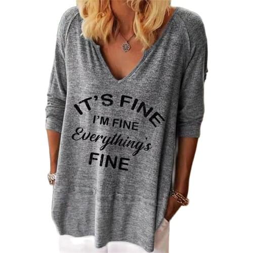 Fionago Women's T-shirts With Inscriptions