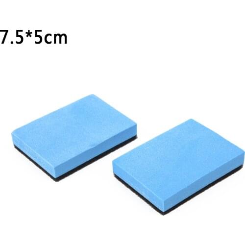 2Pcs Car Ceramic Coating Sponge Automobile Glass Nano Wax Coat Applicator Pads Sponges For Auto Waxing Polishing 7.5*5*1.5cm