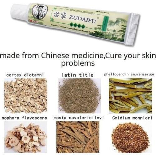 With Box Dropshipping Zudaifu Skin Psoriasis Cream Dermatitis Eczematoid Eczema Ointment Treatment Psoriasis Skin Care Cream