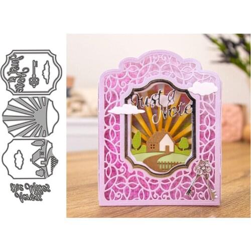 Christmas Photo Frame Accessories Metal Cutting Dies for Scrapbooking Handmade Mold Cut Stencil DIY Card Make Mould Model Craft