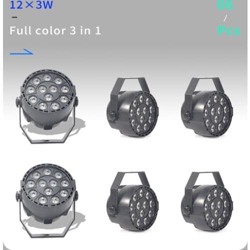 Mini LED Par 12x3W RGBW LED Stage Light 12*3W Par Light With DMX512 Disco DJ Projector Machine Party Wedding Stage Lighting