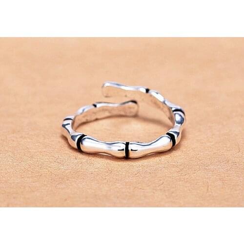 Miuoxion Simple Retro Bamboo Joint Ring Fashion Personality Punk Party Jewelry For Women Feature Namour Charm Gift All Seasons