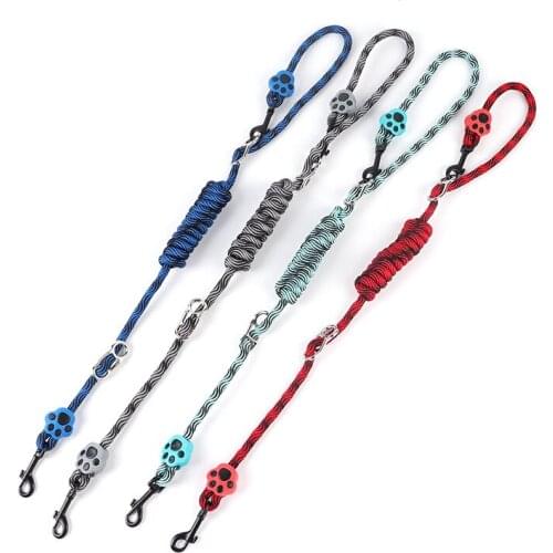 Pet Dog Multi-Function Double-Headed Explosion-Proof Nylon Rope Round Traction Ropes Walking Dog Safe Durable Pet Supplies