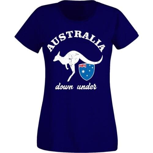 Fashion Women T Shirts Round Neck T-Shirt Australien Australia Womens Footballer Printed T-Shirt Men