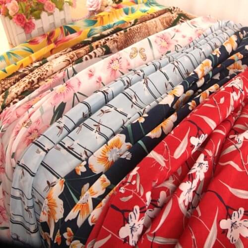 ON SALE Chiffon Dress Slightly Stretchy Fabric Shirt Blouse Material DIY Sewing Textile Summer Dress Material