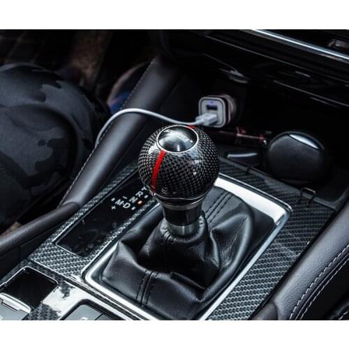 Fit for mazda 3 AXELA CX-4 cx-5 6 ATENZA carbon fiber Shift knob gear knob