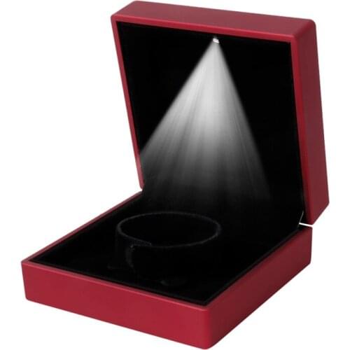 LED Light Bangle Bracelet Gift Box Case Jewelry Display Wedding Premuim Supply 40GB