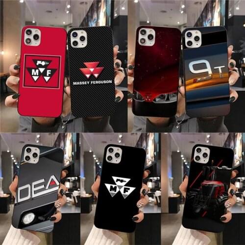 Tractors Massey Ferguson Logo Phone Case For iphone 12 11 Pro Max Mini XS Max 8 7 6 6S Plus X 5S SE 2020 XR cover