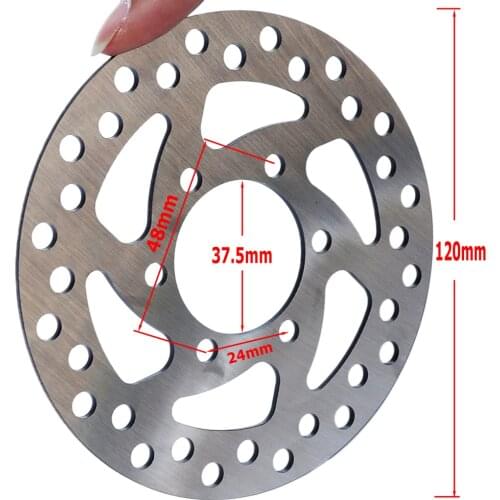 Universal motorcycle parts 120mm 6holes 37.5mm brake disc fit for Electric scooter on behalf of driving electric car