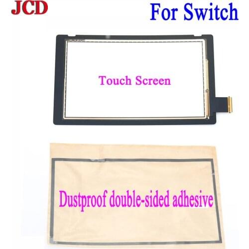 JCD 2PCS/Set Replacement for Nintend Switch Touch Screen Digitizer +Adhesive Strips Sticker for NS Switch