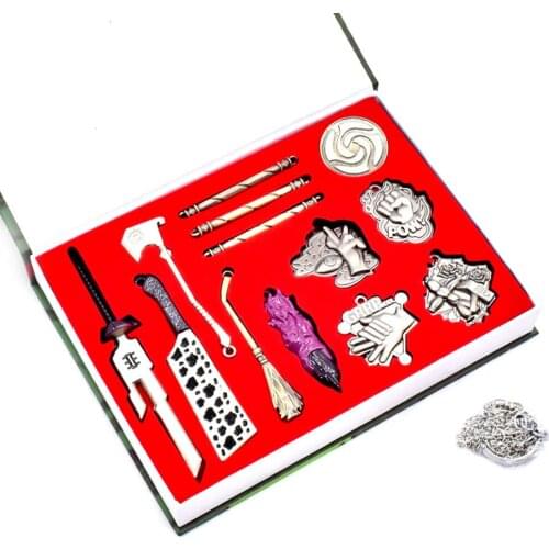 Jujutsu Kaisen Cosplay 13pcs keychain Necklace Pendant Cosplay Collection Set