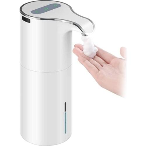 Promotion! 15Oz/450Ml Automatic Soap Dispenser Touchless Foaming Soap Dispenser - Rechargeable Waterproof Foam Soap Pump Dispens