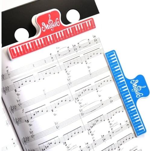 1PC Colorful Plastic Music Score Fixed Clips Book Paper Holder for Guitar Violin Piano Player Multi-functional Spring Clips 15cm