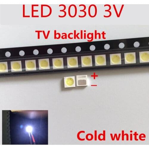 EVERLIGHT Retroilluminazione A LED 1 w 3030 3 v bianco Freddo 80-100LM TV Applicazione 62-113TUN2C/S5000-00F/TR8-T 1000PCS