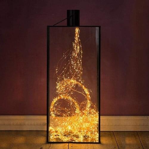 20X2M 400 LED Copper wire Fairy String Lights LED Vines Branch lights for Christmas Tree Party Decor with DC 12V 2A Adapter