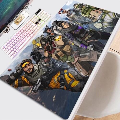 Mause Pad Gaming Mouse Mat Keyboard Extended White Carpet Big Mousepepad Table Pads Gamer Computer Custom Cool Apex Legends Pads