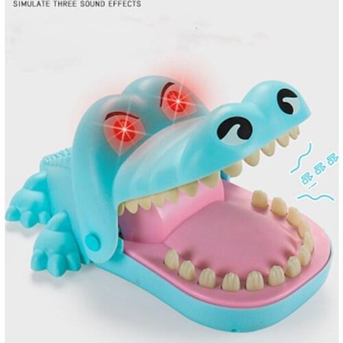 Crocodile Big Mouth Toy Large Bite Finger Party Fool Spoof Game Plastic Joking Toy Funny Biting Finger Gag Toy Novelty Joke Gif