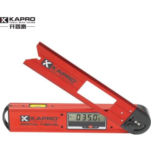 KAPRO Woodworking Electronic Digital Display Level inclinometer Aluminum alloy high precision protractor Woodworking angle