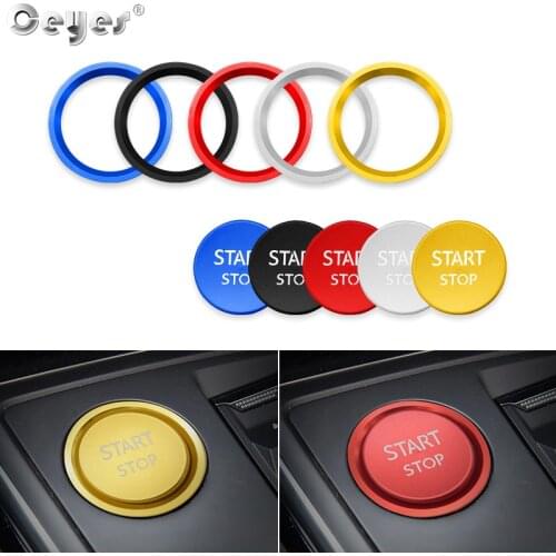 Ceyes Car Engine Start Stop Styling Accessories Ignition Push Cover Rings Case For Ford Peugeot 5008 3008 408 508l 2008 308 4008