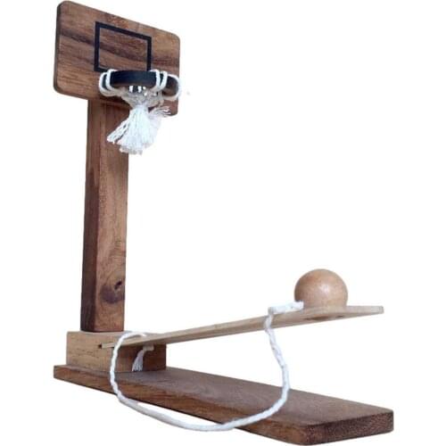 Indoor Wooden Desktop Basketball Game Children Adults Desktop Board Game Family Ring Tossing Table Game Gift Party Game Toy