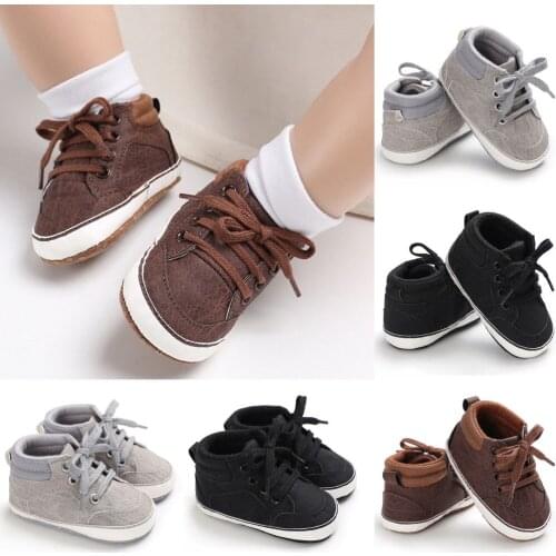 New Infant Baby Boys Shoes Autumn Winter Newborn Soft Sole Sneaker Cotton Crib Shoes Streak Warm Soft Sole Shoes