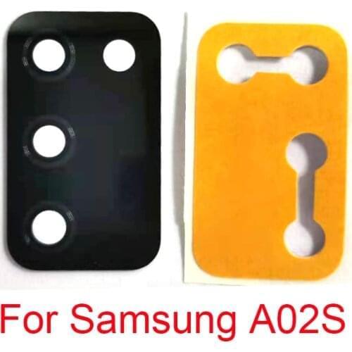 New Rear Back Camera Glass Lens For Samsung Galaxy A02S A025 A025F Back Big Camera Lens Glass Cover With Sticker Repair Parts