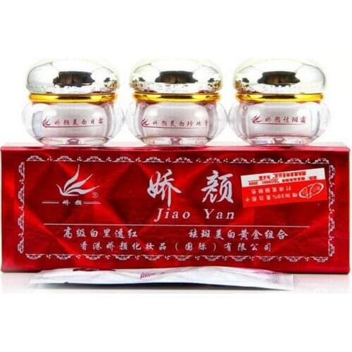 Original Jiao Yan Bailitouhong 3in1 Day cream+Night cream+Pearl Cream+Cleanser
