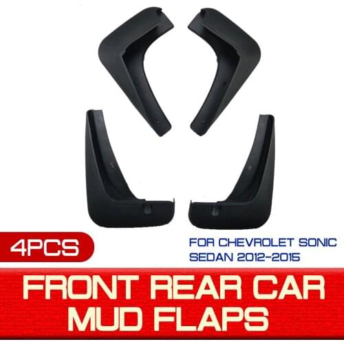 Front Rear Car Mudguards Fender for CHEVROLET Aveo For Sonic Hatchback Sedan 2012-2015 Flares Mud Guard Flap Anti Splash Mudflap