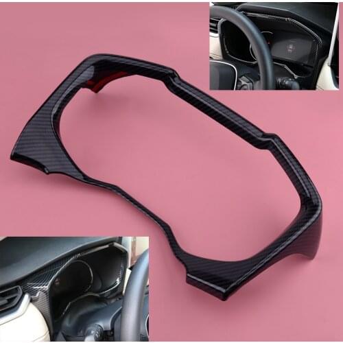 Carbon Fiber Style Dashboard Decoration Trim Cover Frame Fit For Toyota RAV4 2020