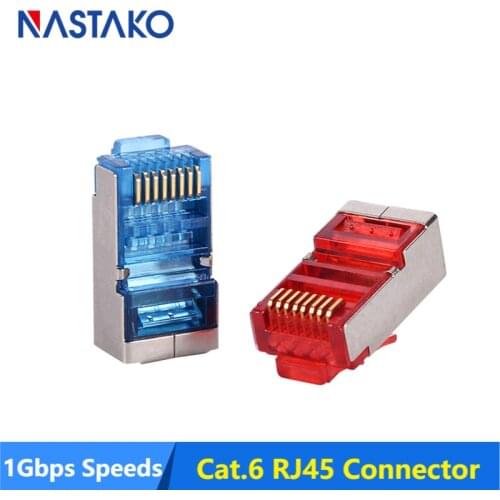 Cat5e Cat6 rj45 connector cat6 network connector rj45 jack plug metal shielded modular Jack terminals