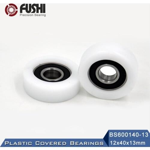6001 2RS Ball Bearing Covered With POM Plastic 12*40*13 mm ( 2 PCS ) Plastic Pulley Bearings 6001 RS