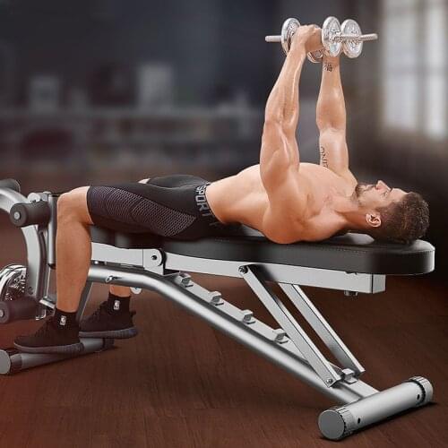 Dumbbell bench sit-ups fitness equipment home multifunctional auxiliary device supine board fitness chair bird bench press