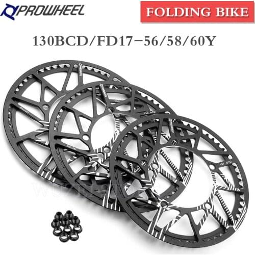 Foldable bicycle sprocket fd17 56Y 58y 60y sprocket fd19 56t 58T 60t foldable bicycle sprocket 130bcd