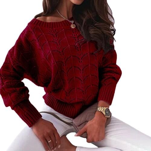 Autumn Winter Round Neck Sweater Women Long Sleeve Casual Loose Pullovers for Female Solid Warm Knitted Office Lady Work Tops