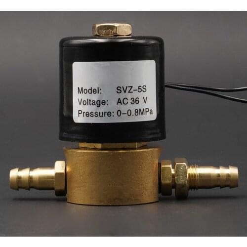 SVZ-5 solenoid valve 220v 36v 24v orifice 5mm two position two way valve VZCT argon arc welding machine