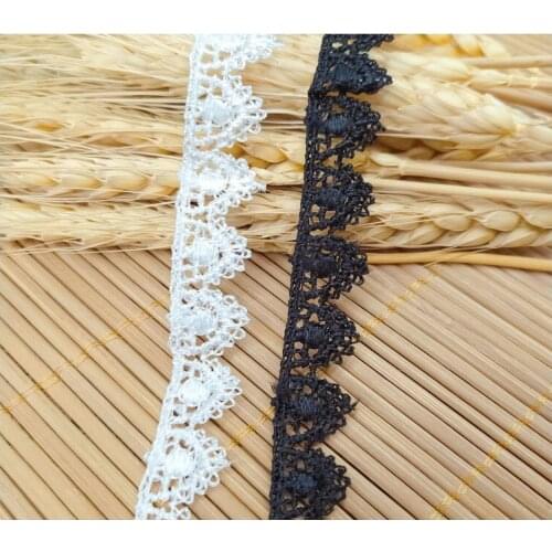 Variety of black and white water - soluble embroidery lace lace D0019C
