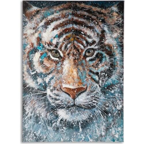 Yelash Tiger Oil Painting On Canvas Art Decoration Wall Pictures For Home Decor