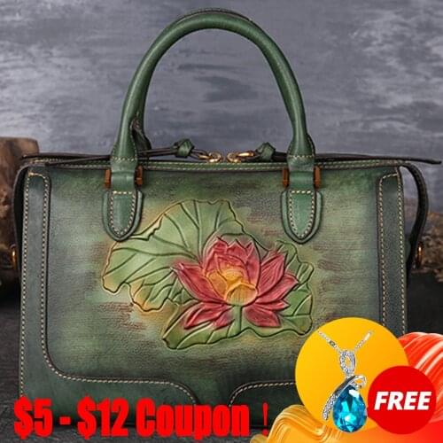 CGA Vintage Large Capacity Women Tote Bag 2021 New Genuine Leather Luxury Handbag First Layer Cowhide Shoulder Bags Casual Sac