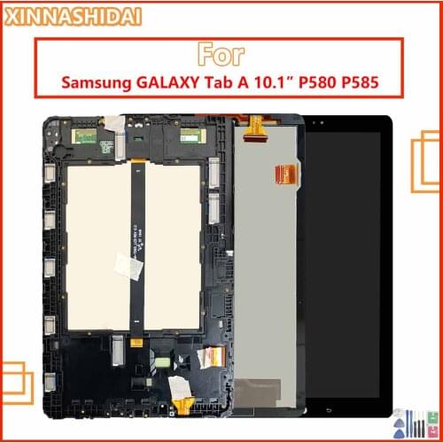 For Samsung Galaxy TAB A 10.1 2016 SM-P580 P580 P585 SM-P585 LCD Display Touch Screen Digitizer Assembly Replacement