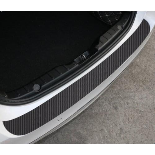 1pcs 90*7cm Rear Bumper Protection Carbon Fiber Sticker For VW Volkswagen Golf 7 MK6 MK5 POLO jetta tiguan Accessories