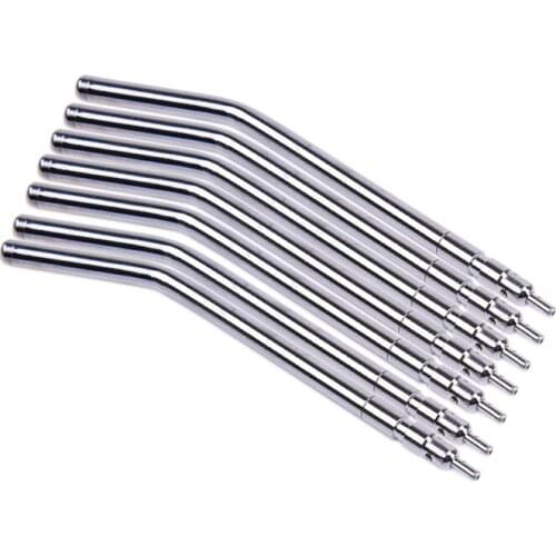 10pcs 3 Way Dental Oral Air Water Syringe Spray Nozzles Tips Tubes Stainless Steel High Temperature Resistant