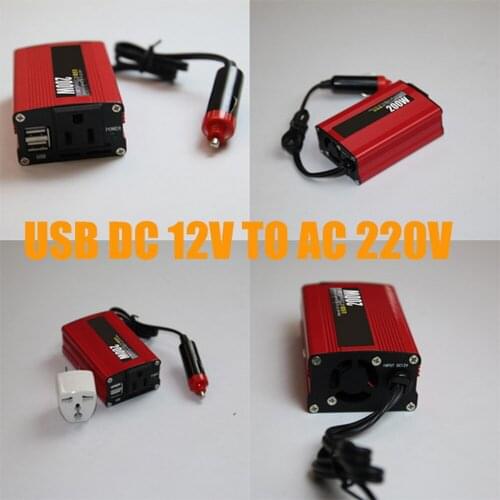2018 new Polarlander 200W DC 12V to AC 220V Car 50Hz with USB Modified Power Inverter Sine Wave Redhot sale