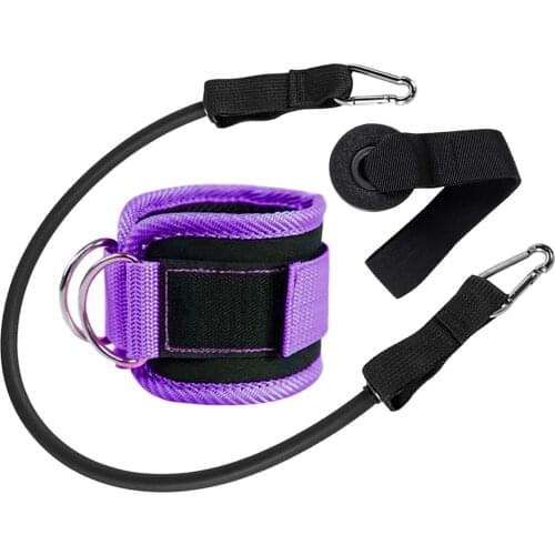 Fitness Equipment Ankle Strap Resistance Band Door Anchor Set For Yoga Pilates Workout Gym Accessories