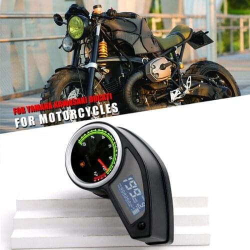 Wearproof Motorcycle Instrument Universal Water Thermometer Digtal Speedometer Fuel Meter Display Dashboard