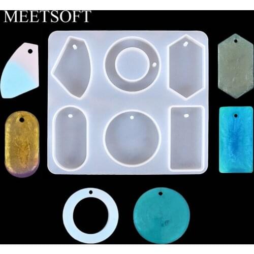 MEETSOFT irregular Stone Pendants Epoxy Resin Silicone Molds of DIY Handmade Making Findings Fine Jewelry craft Accessory Tools