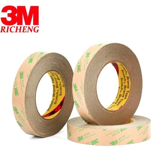 0.05mm(Thick) 20mm*55M 3M 467MP 200MP Adhesive Double Sided Sticky Tape High Temperature Withstand For Thermal Pad Phone Screen