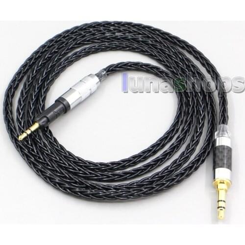 LN006585 4.4mm XLR 2.5mm 8 Core Silver Plated OCC Earphone Cable For Audio Technica ATH-M50x ATH-M40x ATH-M70x