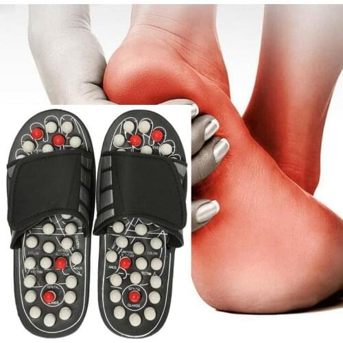 Acupoint Massage Slippers Sandal For Men Women Feet Chinese Acupressure Therapy Medical Rotating Foot Massager Shoes Unisex