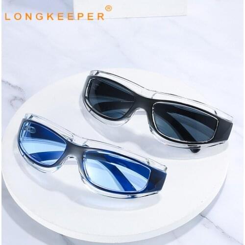 LongKeeper Men 's Fashion Oval Sunglasses Women 2021 Brand Designer Sport Sun Glasses Male Vintage Classic Driving Goggles Gafas