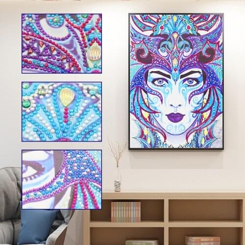 Partial Drill Special Shaped Diamond 5D DIY Diamond Painting "queen" Diamond Embroidery Cross Stitch Rhinestone Mosaic Painting